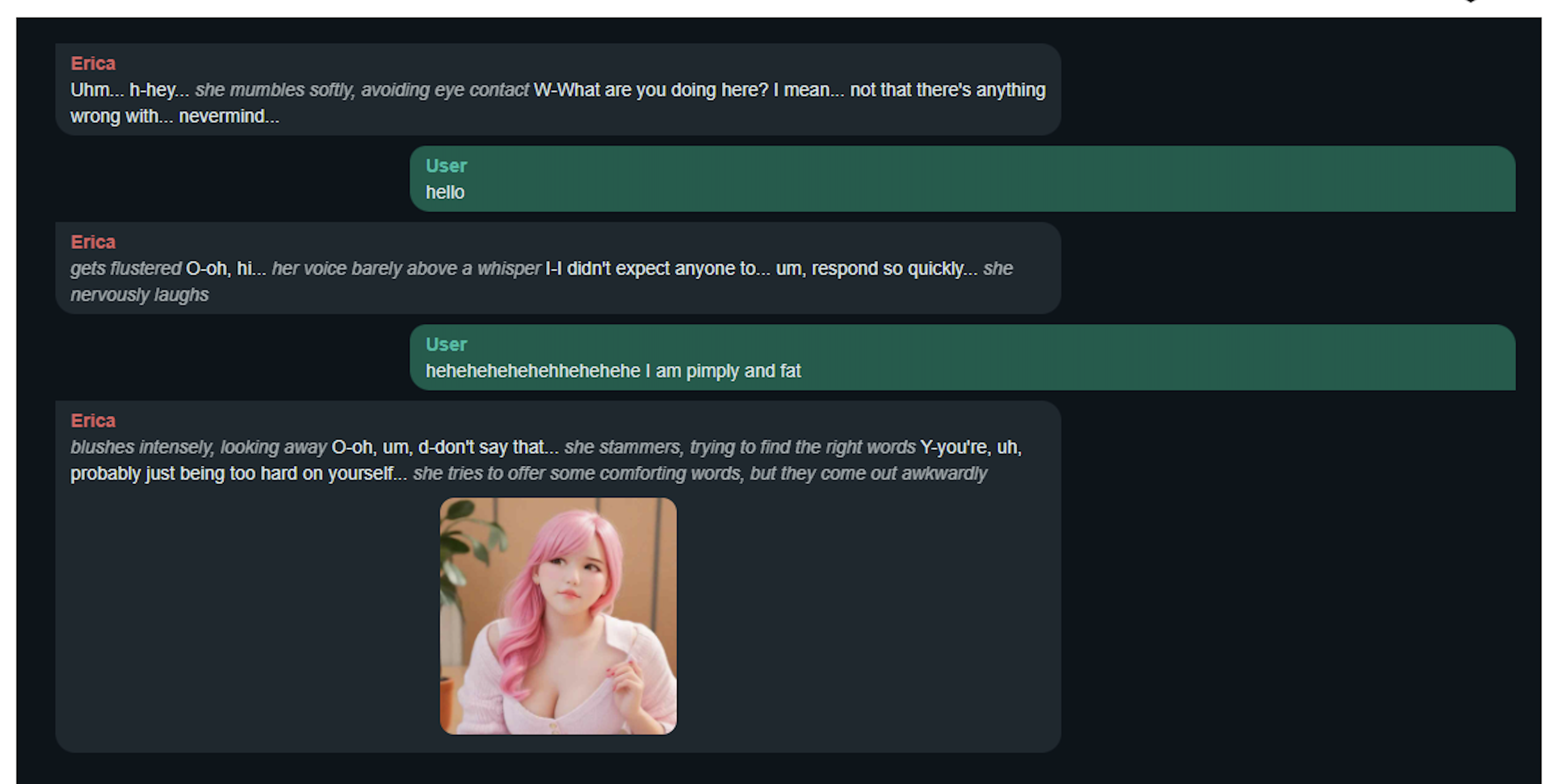 Chat Interface Screenshot